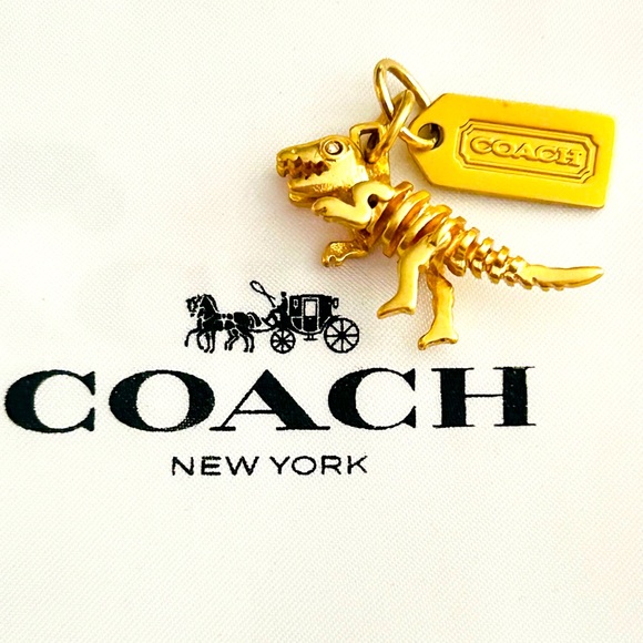 💰SOLD💰NWOT Coach Rexy Charm/ Keychain/ Necklace/ Bracelet/ Bag Charm - Picture 6 of 8